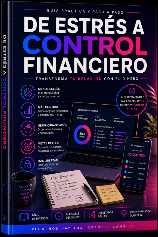 DE ESTRES A CONTROL FINANCIERO: GUIA PASO A PASO + 🎁BONO Y PLANTILLA🎁